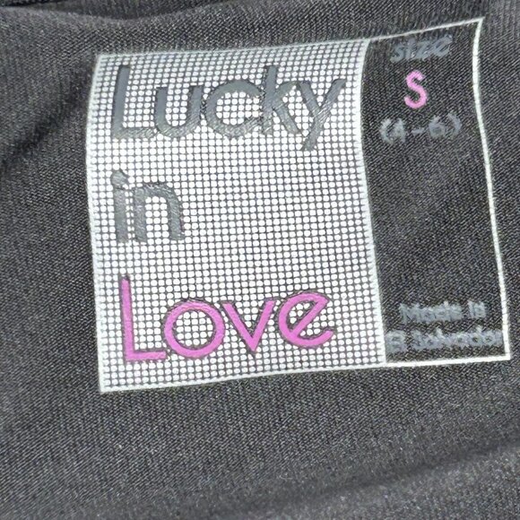 Lucky in Love Skort Womens Small Black Multicolor Tennis Ruffle Built-In Shorts - Picture 6 of 7